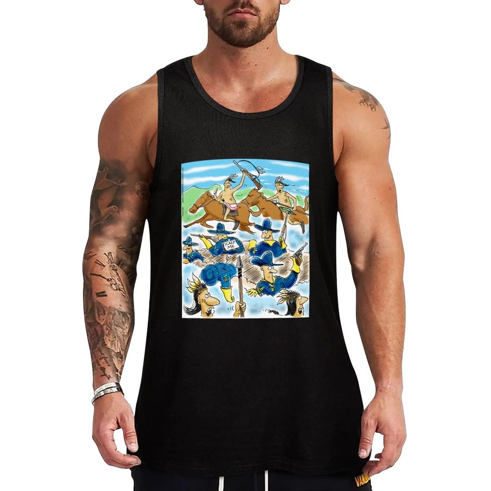 Battle of Little Bighorn Scalp Me sticky note stunt! Tank Top Street Print Tank Top Casual Graphic Sleeveless Tee
Battle of Little Bighorn Scalp Me sticky note stunt! Tank Top Street Print Tank Top Casual Graphic Sleeveless Tee