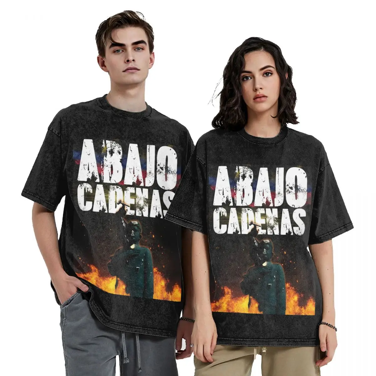 Oversize Venezuela Abajo Cadenas Accessories Shirts Washed Style for Men Women Venezuela Flag T-Shirts Fashion Tees Streetwear
Oversize Venezuela Abajo Cadenas Accessories Shirts Washed Style for Men Women Venezuela Flag T-Shirts Fashion Tees Streetwear