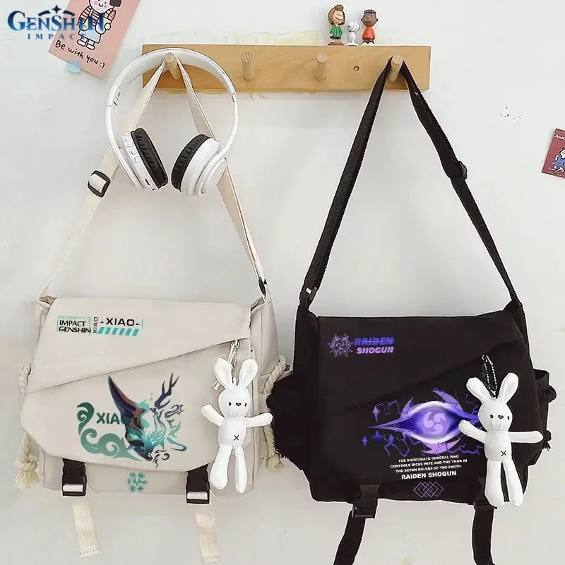 New Genshin Impact Figure Xiao Shoulder Bag Kazuha Tartaglia Shen He Beelzebul Anime Cosplay Nylon Cloth Cartoon Messenger Bag
New Genshin Impact Figure Xiao Shoulder Bag Kazuha Tartaglia Shen He Beelzebul Anime Cosplay Nylon Cloth Cartoon Messenger Bag