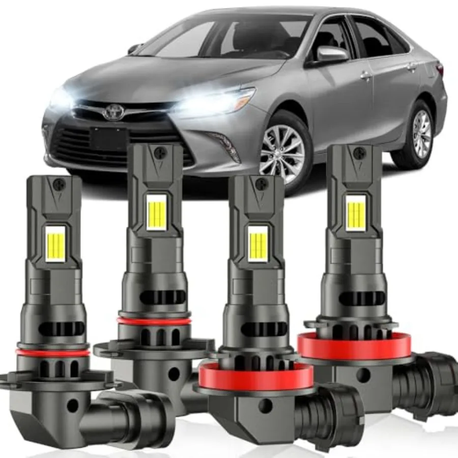 For Toyota Camry 2007-2018 Combo 9005 High Beam H11 Low Beam LED Headlight Bulbs Aluminum Alloy Housing Black Real 1:1 Mini Siz
For Toyota Camry 2007-2018 Combo 9005 High Beam H11 Low Beam LED Headlight Bulbs Aluminum Alloy Housing Black Real 1:1 Mini Siz