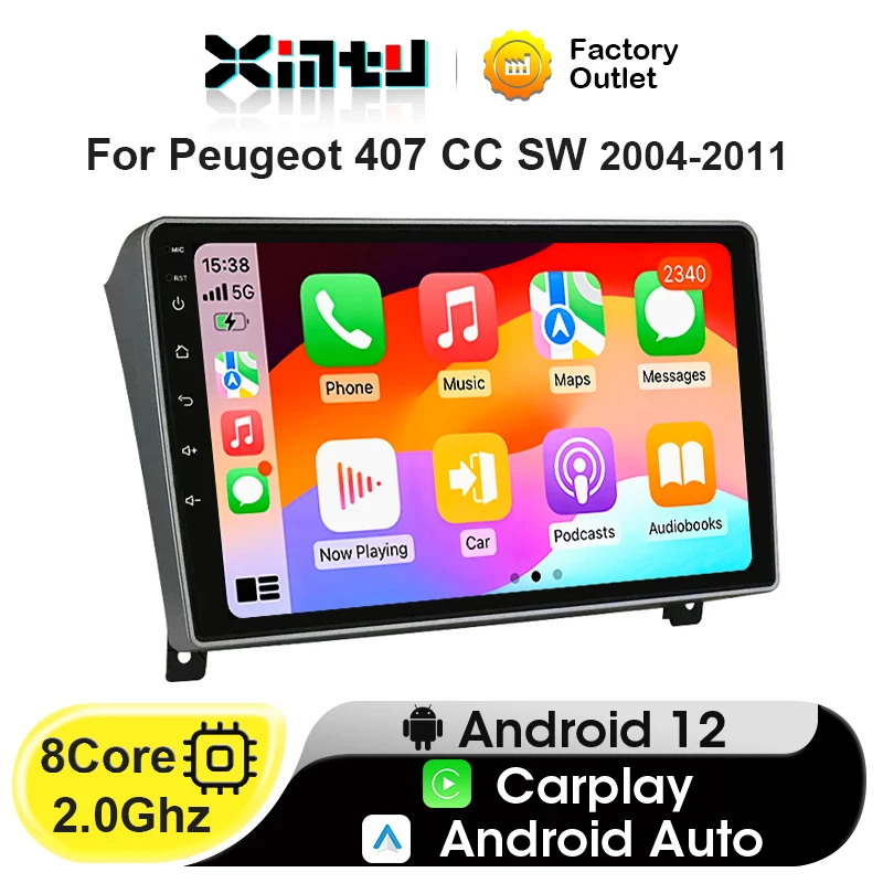 Xintu 9" Car Radio Android12 For Peugeot 407 2004 - 2011 2Din Multimedia Video Player GPS Navi Head Unit CarPlay Android Auto EQ
Xintu 9" Car Radio Android12 For Peugeot 407 2004 - 2011 2Din Multimedia Video Player GPS Navi Head Unit CarPlay Android Auto EQ