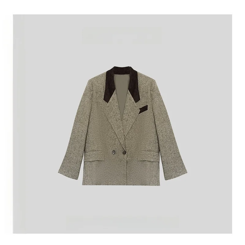 Женский шерстяной повседневный костюм Lida NEADADA: пиджак в корейском стиле, высокое качество, узкий крой, модель TKC684, для работы и повседневной носки
Женский шерстяной повседневный костюм Lida NEADADA: пиджак в корейском стиле, высокое качество, узкий крой, модель TKC684, для работы и повседневной носки