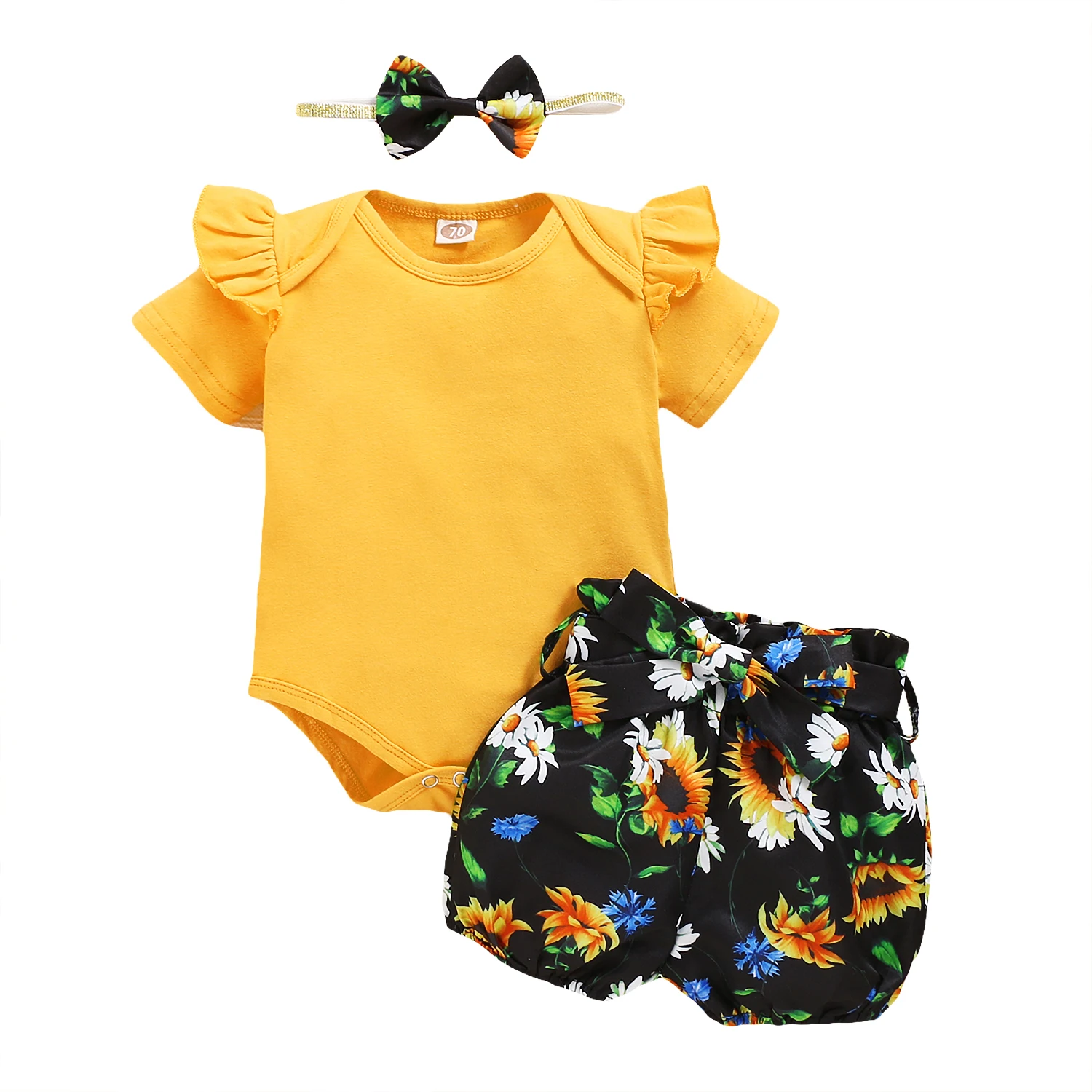 High quality Babys Summer Outfit Sleeveless Newborn Baby Clothes Set Solid Color 3Pcs Baby Girls' Clothing Sets
High quality Babys Summer Outfit Sleeveless Newborn Baby Clothes Set Solid Color 3Pcs Baby Girls' Clothing Sets