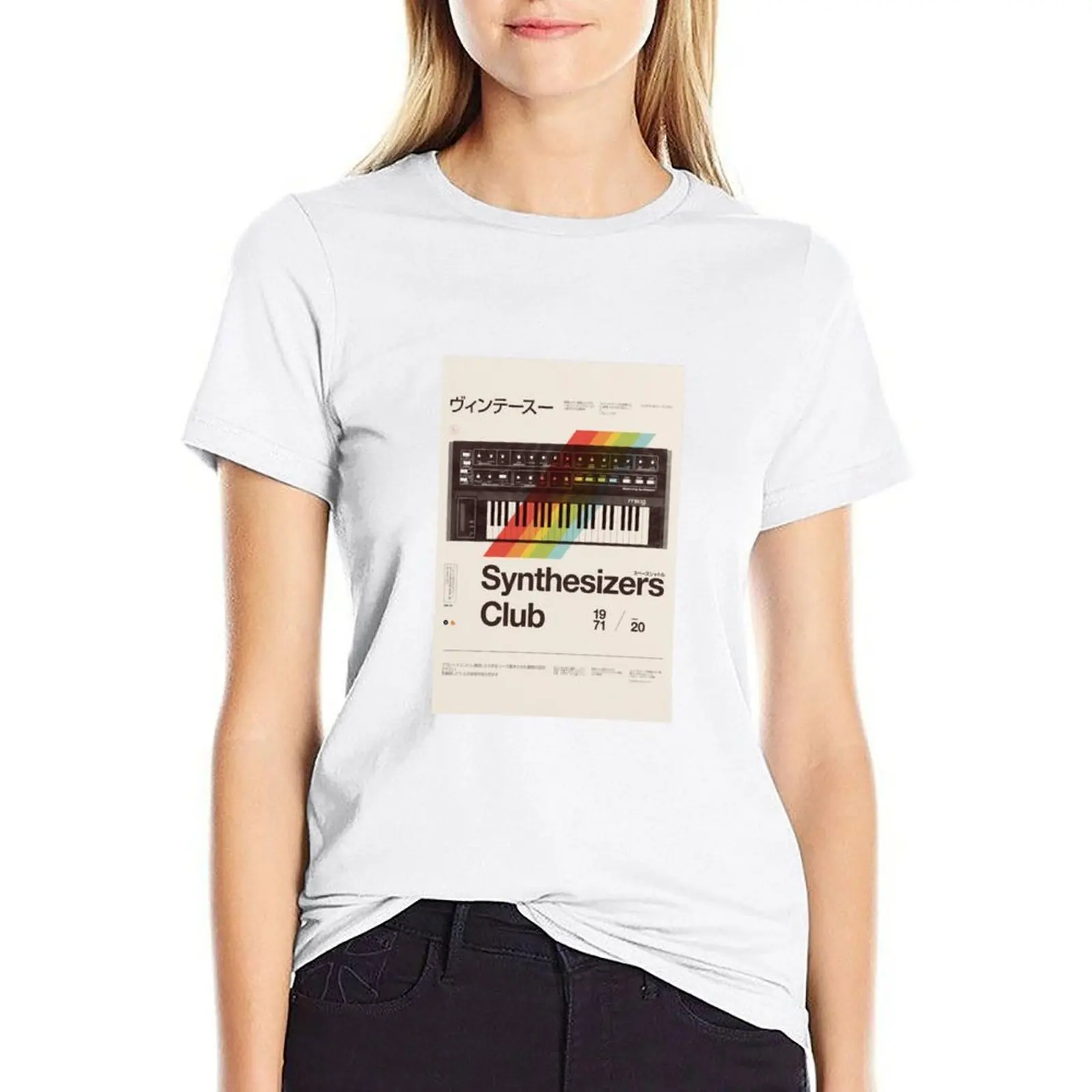 Synthesizers Club 2020 T-shirt female summer tops luxury designer clothing Women
Synthesizers Club 2020 T-shirt female summer tops luxury designer clothing Women