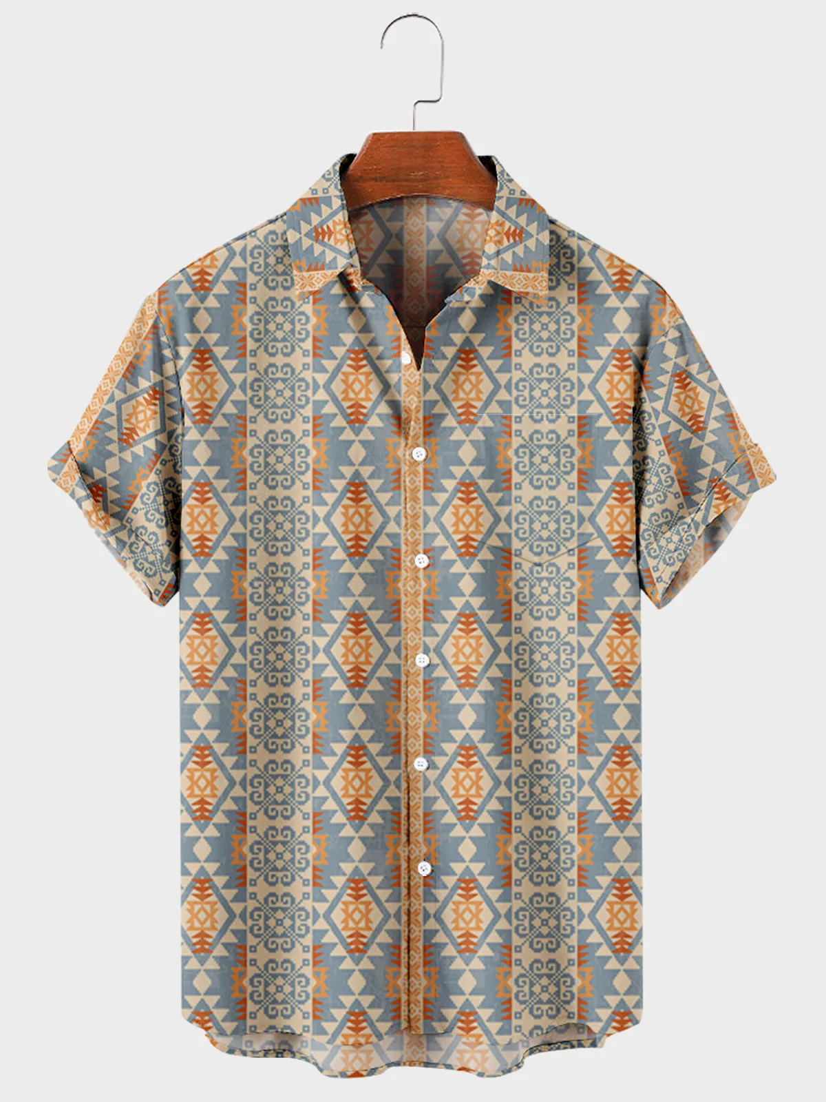 Harajuku Y2K Men's Street Tops - Trendy Digital Print Casual Fashion Shirt with Prismatic Pattern and Button-Up Design
Harajuku Y2K Men's Street Tops - Trendy Digital Print Casual Fashion Shirt with Prismatic Pattern and Button-Up Design