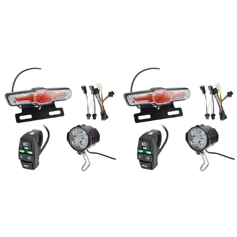 AEF6-2X E-Bike Headlight Tail Light Sets Electric Bicycle 24V-48V Light Group Horn Tail Light Brake Light Turn Signal Set
AEF6-2X E-Bike Headlight Tail Light Sets Electric Bicycle 24V-48V Light Group Horn Tail Light Brake Light Turn Signal Set