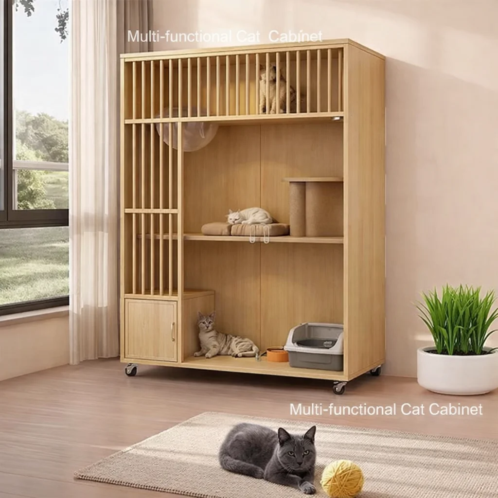 Large Multi Level Cat House with Panoramic View Ventilated Indoor Cat Furniture for Cats Modern French Style Cat Tower
Large Multi Level Cat House with Panoramic View Ventilated Indoor Cat Furniture for Cats Modern French Style Cat Tower