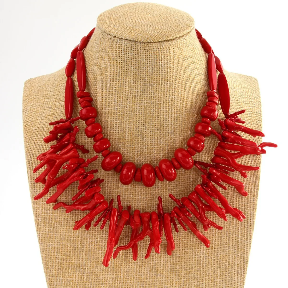 Cross-border new red coral beaded two-piece set of personalized exaggerated items Bohemian accessories
Cross-border new red coral beaded two-piece set of personalized exaggerated items Bohemian accessories