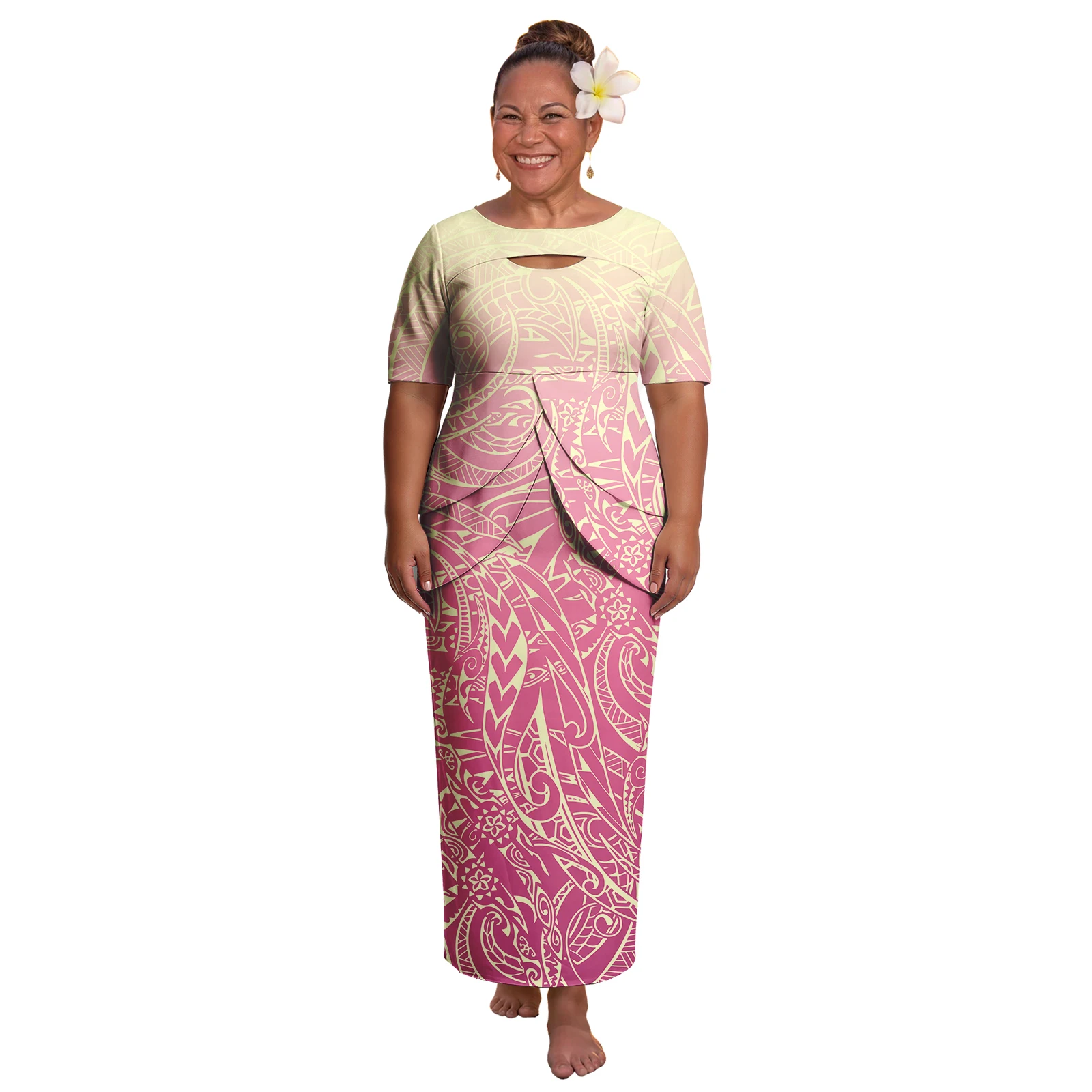 Cozy Tribal Design Plus Size Women Puletasi Dress Polynesian Church Party Cutout Neck Clothes Samoan Puletasi for Elegant Women
Cozy Tribal Design Plus Size Women Puletasi Dress Polynesian Church Party Cutout Neck Clothes Samoan Puletasi for Elegant Women
