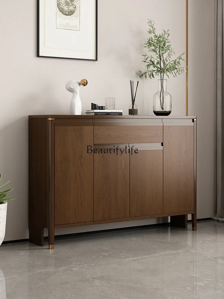 New Chinese pure solid wood shoe cabinet entry large capacity foyer storage cabinet
New Chinese pure solid wood shoe cabinet entry large capacity foyer storage cabinet