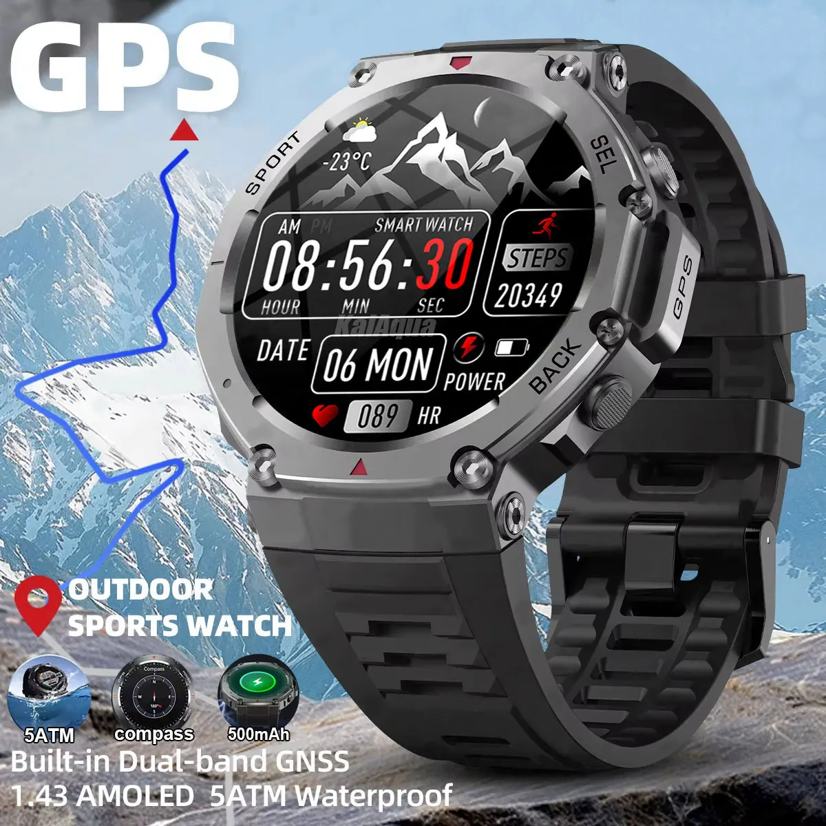 2025 New GPS Outdoor Professional Sports Smart Watch Men Heart Rate Bluetooth call 10ATM Waterproof Smart watches Fitness
2025 New GPS Outdoor Professional Sports Smart Watch Men Heart Rate Bluetooth call 10ATM Waterproof Smart watches Fitness