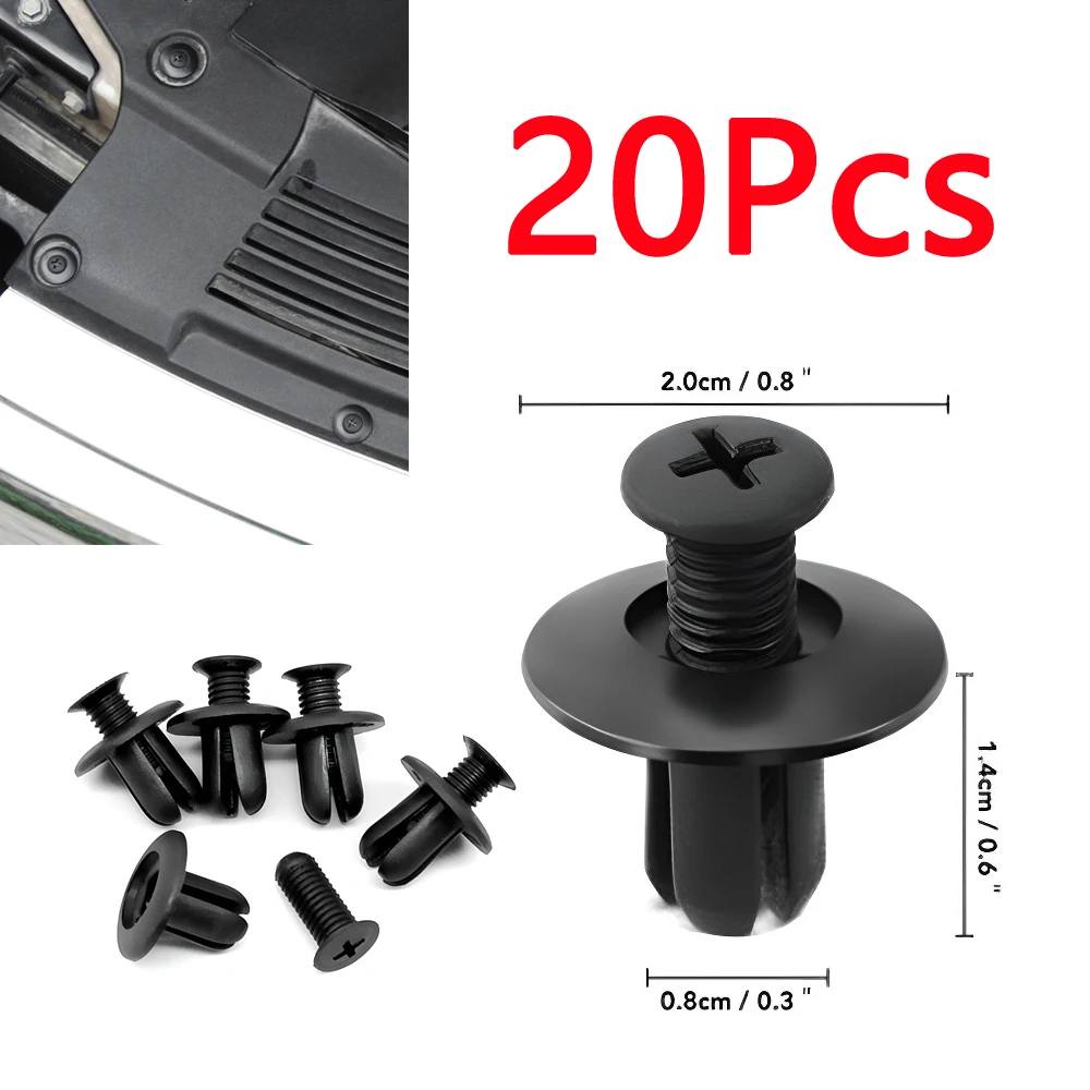 8mm Hole Use Plastic Rivets Fasteners Screw Car Bumper Fender Black Rivet Car Fastener Clips for Toyota Focus Kia Nissan Mazda
8mm Hole Use Plastic Rivets Fasteners Screw Car Bumper Fender Black Rivet Car Fastener Clips for Toyota Focus Kia Nissan Mazda