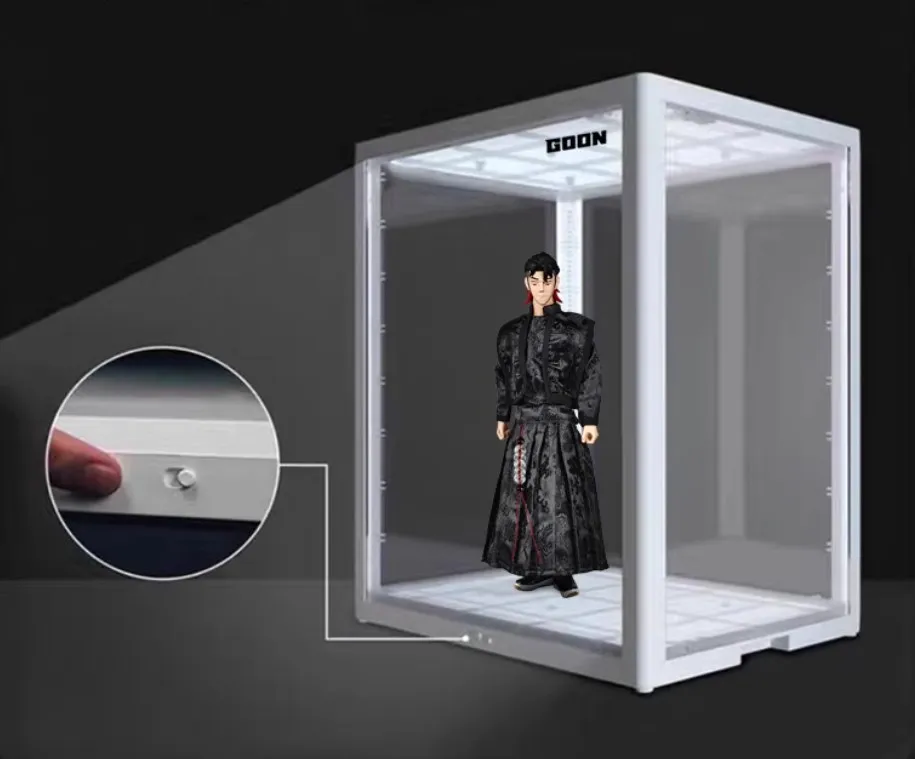 SupBro×GOON Original 1/6 Figure Display Box Dust-proof Storage LED Illuminated Pure White Basic Model Toy Collection Fans Gift
SupBro×GOON Original 1/6 Figure Display Box Dust-proof Storage LED Illuminated Pure White Basic Model Toy Collection Fans Gift