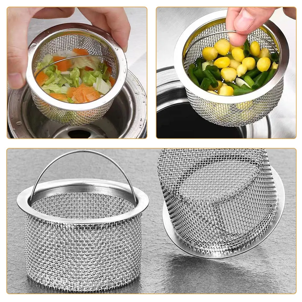 10Pcs Kitchen Sink Strainer Stainless Steel Sink Drain Filter Basket Metal Food Scraps Hair Catcher Rust Resistant
10Pcs Kitchen Sink Strainer Stainless Steel Sink Drain Filter Basket Metal Food Scraps Hair Catcher Rust Resistant
