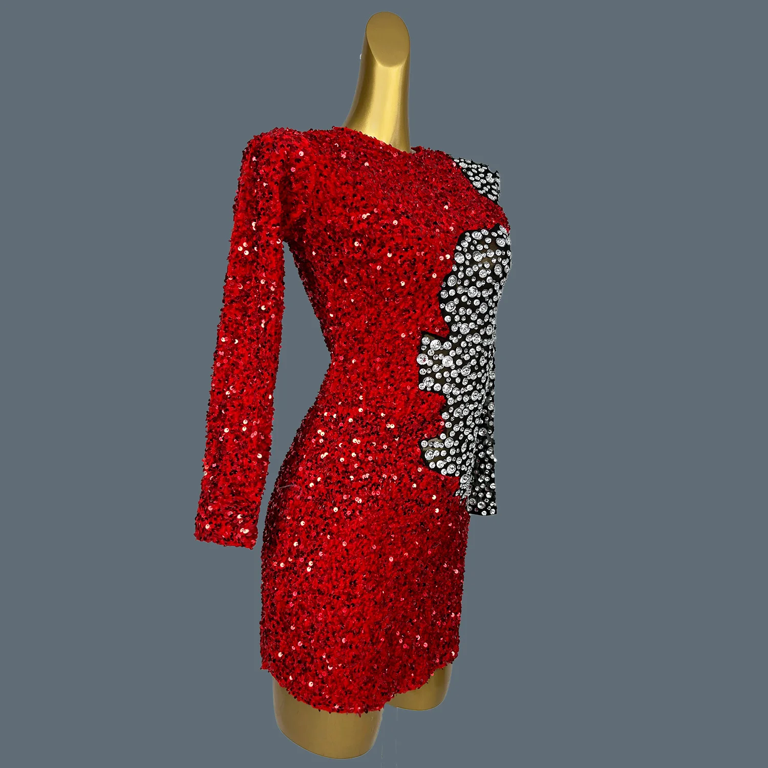 Chic Sexy Dresses For Hot Women Party Club Night Sparkly Crystals Full Evening Dress Luxury Red Mini Long Sleeved Dress Hongditu
Chic Sexy Dresses For Hot Women Party Club Night Sparkly Crystals Full Evening Dress Luxury Red Mini Long Sleeved Dress Hongditu