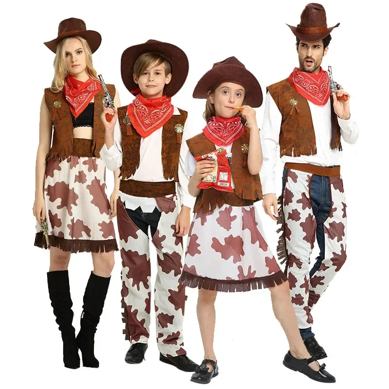 Halloween Costumes Western Cowboy Performances for Boys Girls Adult and Parent-child Annual Party Performance Sets kn.7
Halloween Costumes Western Cowboy Performances for Boys Girls Adult and Parent-child Annual Party Performance Sets kn.7