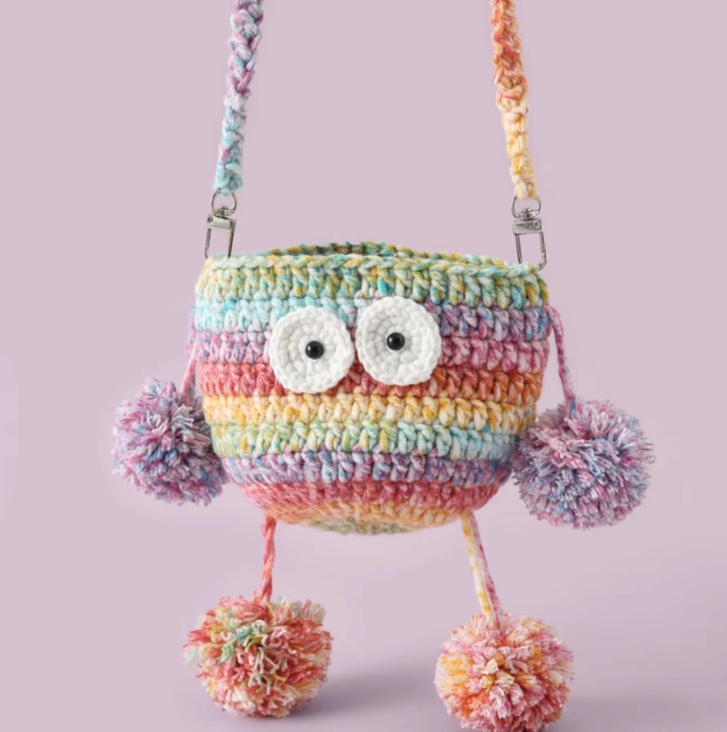 Little monster children's cross-body bag handmade crocheted cartoon cute and cute shoulder bag kindergarten elementary school ma
Little monster children's cross-body bag handmade crocheted cartoon cute and cute shoulder bag kindergarten elementary school ma