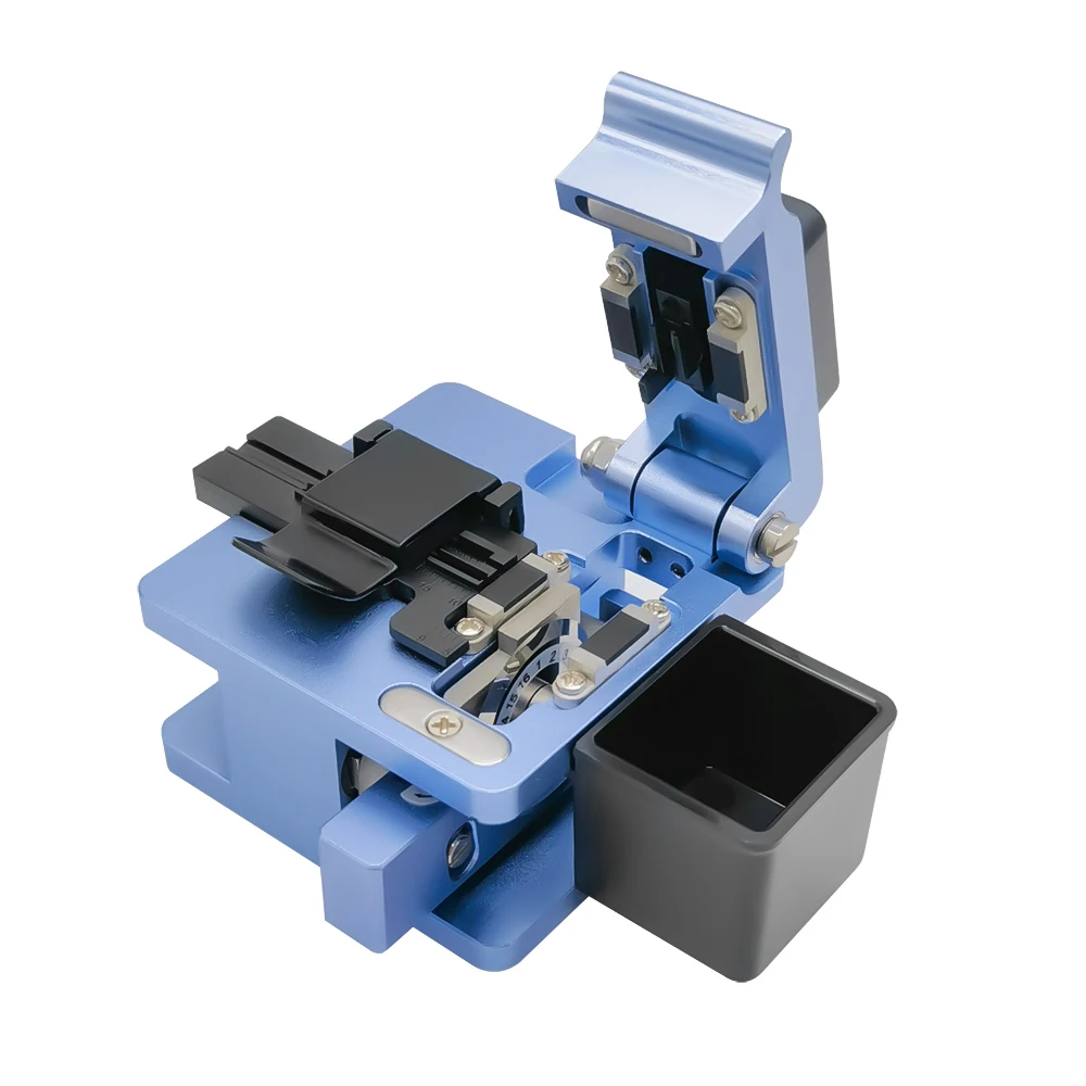 TM-21 Fiber Cleaver Высокоточный скалыватель волокна для одножильного прецизионного режущего инструмента оптического волокна FTTH небольшого размера
TM-21 Fiber Cleaver Высокоточный скалыватель волокна для одножильного прецизионного режущего инструмента оптического волокна FTTH небольшого размера