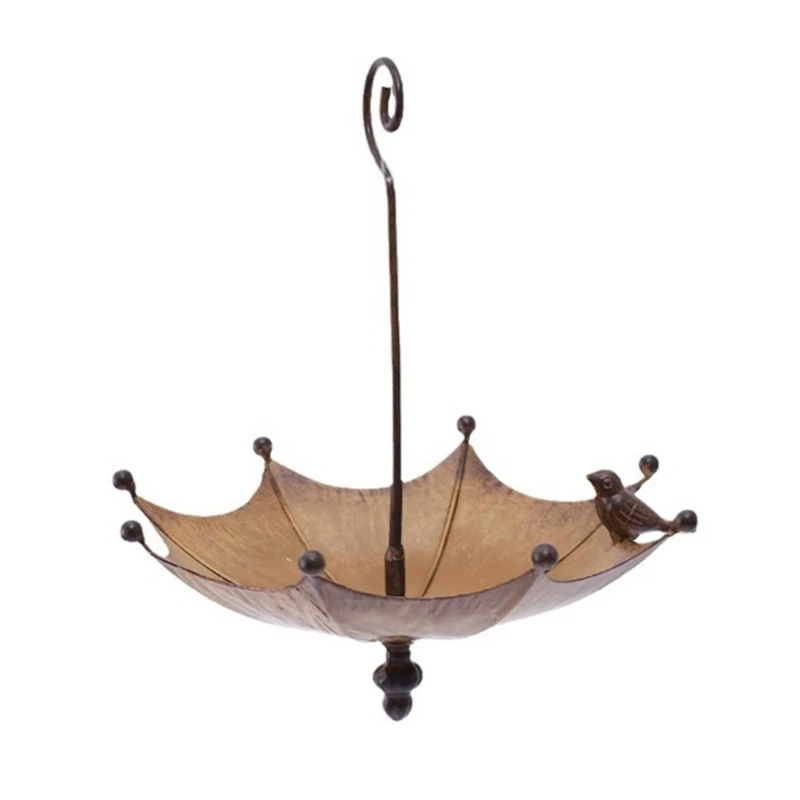 Multifunctional Bird Feeders Bath Tray with Umbrella for Outdoor Lawns Feeder Iron Bright Umbrella
Multifunctional Bird Feeders Bath Tray with Umbrella for Outdoor Lawns Feeder Iron Bright Umbrella