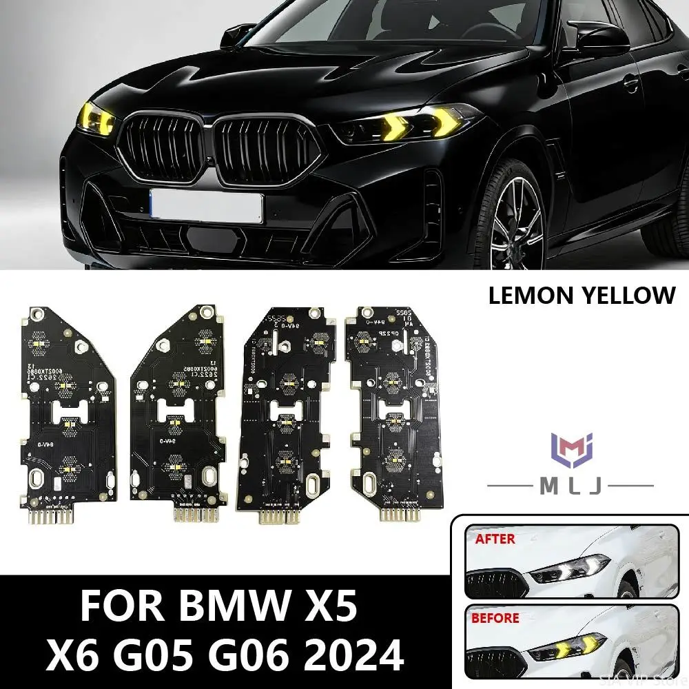 Lemon Yellow For BMW X5 G05 X6 G06 LCI 2024 LCI DRL Chip Headlight Car Accessories Daytime Running Light Angel Eye Board
Lemon Yellow For BMW X5 G05 X6 G06 LCI 2024 LCI DRL Chip Headlight Car Accessories Daytime Running Light Angel Eye Board