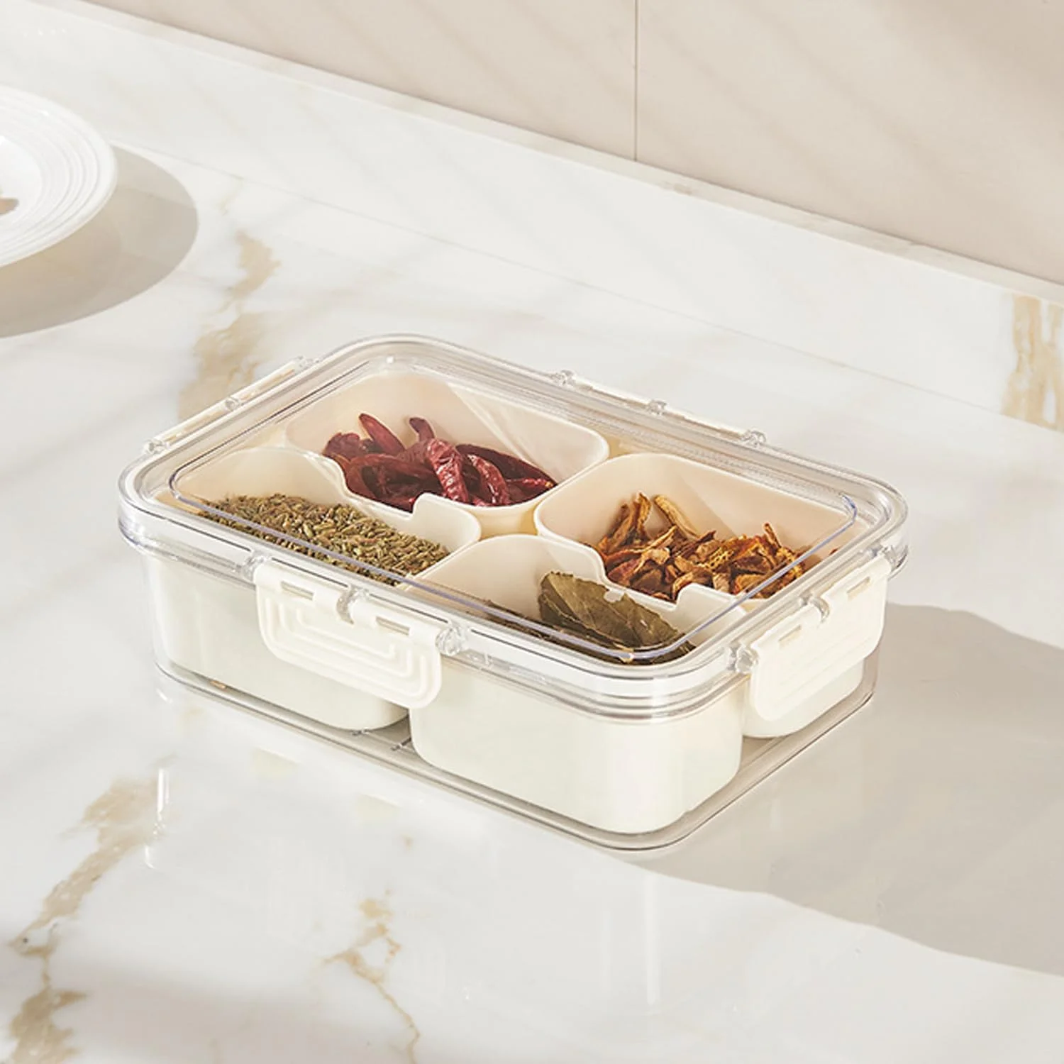8 Compartment Plastic Divided Snack Serving Tray with Lid and Handle for Party, Travel and Picnic
8 Compartment Plastic Divided Snack Serving Tray with Lid and Handle for Party, Travel and Picnic