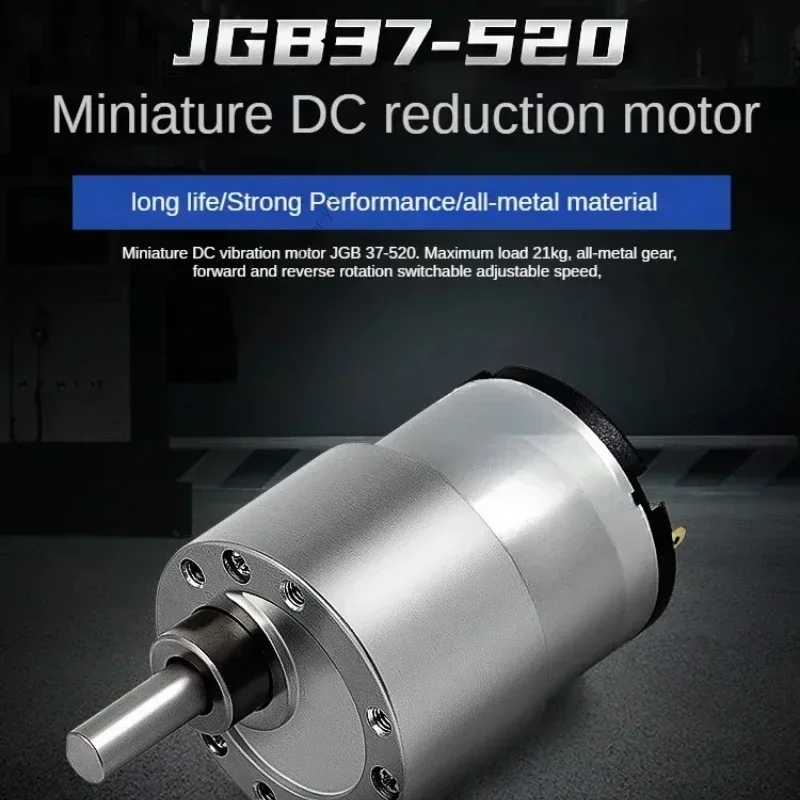 JGB37-520 DC brush deceleration motor 12v24v forward and reverse high-speed adjustable miniature motor.
JGB37-520 DC brush deceleration motor 12v24v forward and reverse high-speed adjustable miniature motor.