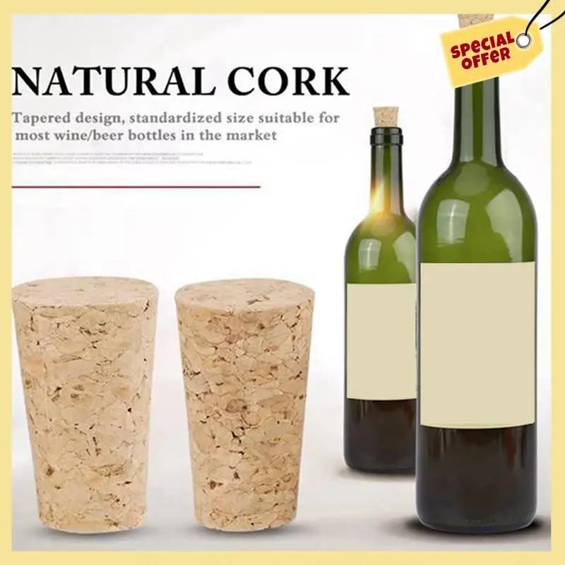 -BABQ 500Pcs Tapered Wine Cork Reusable Wood Corks Creative Portable Sealing Wine Stopper Wine Bottle Cover For Bottles Wine
-BABQ 500Pcs Tapered Wine Cork Reusable Wood Corks Creative Portable Sealing Wine Stopper Wine Bottle Cover For Bottles Wine
