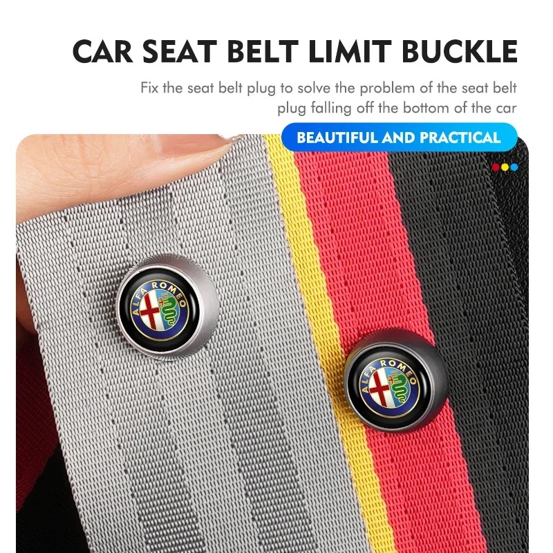Car Stickers For Alfa Romeo 2/4PCS Car Safety Seatbelt Buckle Spacing Limit Fastener Retainer Auto Accessories 159 Giulietta Giu
Car Stickers For Alfa Romeo 2/4PCS Car Safety Seatbelt Buckle Spacing Limit Fastener Retainer Auto Accessories 159 Giulietta Giu