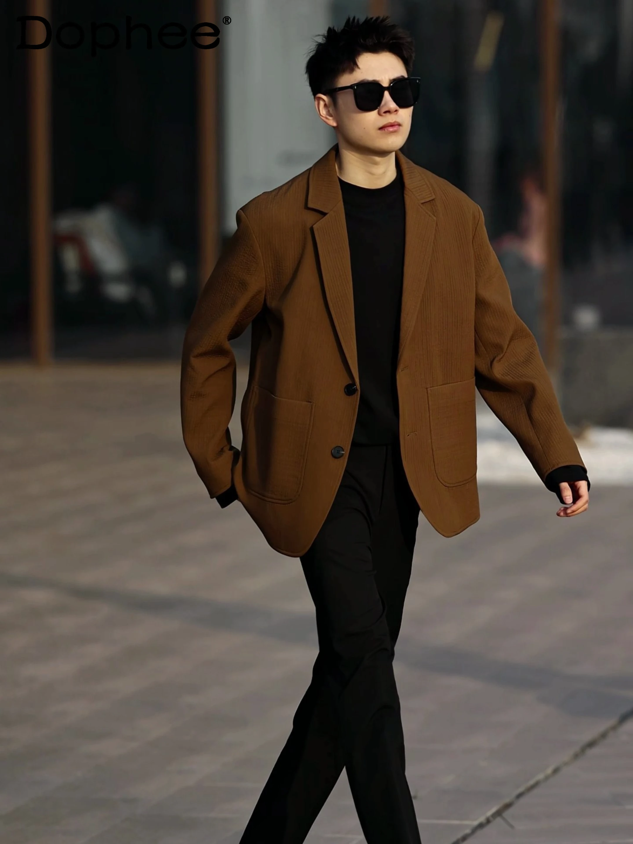 Fashionable New High-End Suit Jackets Men's Spring Autumn Business Leisure Trendy Male Long Sleeve Solid Color Small Suit
Fashionable New High-End Suit Jackets Men's Spring Autumn Business Leisure Trendy Male Long Sleeve Solid Color Small Suit