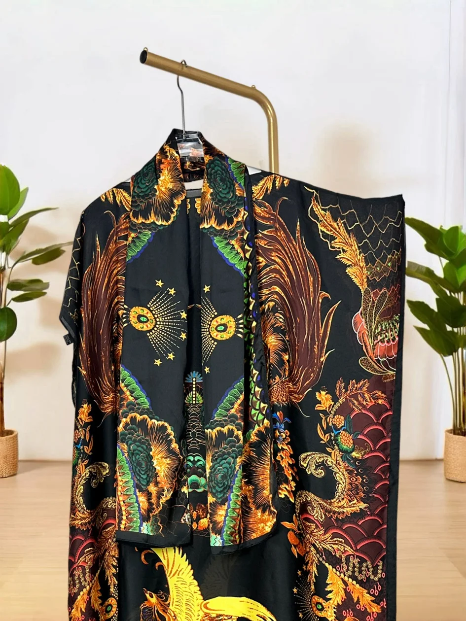 Floral Print Batwing Sleeve Abaya Long Women's Islamic Dress Modesty Fashionable Muslim Women's Gown
Floral Print Batwing Sleeve Abaya Long Women's Islamic Dress Modesty Fashionable Muslim Women's Gown