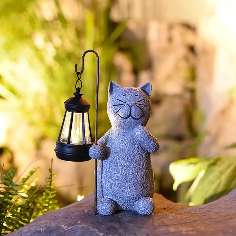Outdoor Pathway Garden Lights Resin Cat Waterproof Lantern Solar Powered WeatherResistant Garden Lights for Yard Landscape patio
Outdoor Pathway Garden Lights Resin Cat Waterproof Lantern Solar Powered WeatherResistant Garden Lights for Yard Landscape patio