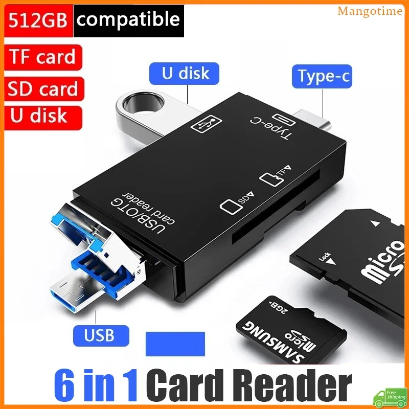 【Быстрая доставка】Устройство чтения карт памяти 6 в 1 USB 3.0 Micro USB/U Disk/Type C/TF/SD Устройство чтения карт памяти «все в одном» Передача данных
【Быстрая доставка】Устройство чтения карт памяти 6 в 1 USB 3.0 Micro USB/U Disk/Type C/TF/SD Устройство чтения карт памяти «все в одном» Передача данных