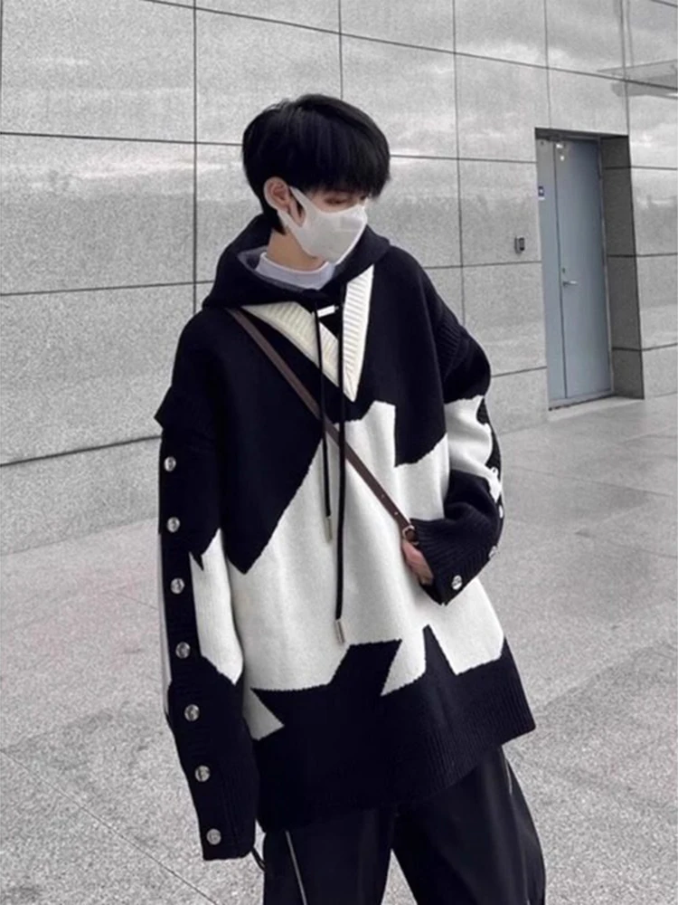 Men's Hooded V-Ne Knitwear Color Blo Winter Casual Comfortable Fit Long Sve Cleanfit Top Faionable Trendy Sle
Men's Hooded V-Ne Knitwear Color Blo Winter Casual Comfortable Fit Long Sve Cleanfit Top Faionable Trendy Sle