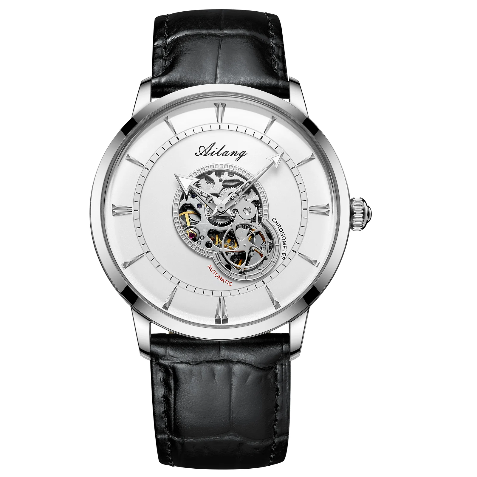 Ailang fully automatic mechanical men's watch multi-functional luminous stainless steel classic business men's watch
Ailang fully automatic mechanical men's watch multi-functional luminous stainless steel classic business men's watch