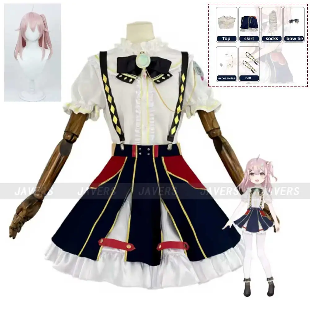 Anime Virtual YouTuber Ace Taffy Cosplay Costume VTuber British Style JK School Uniform Shirt Strap Dress Woman Cute Party Suit
Anime Virtual YouTuber Ace Taffy Cosplay Costume VTuber British Style JK School Uniform Shirt Strap Dress Woman Cute Party Suit