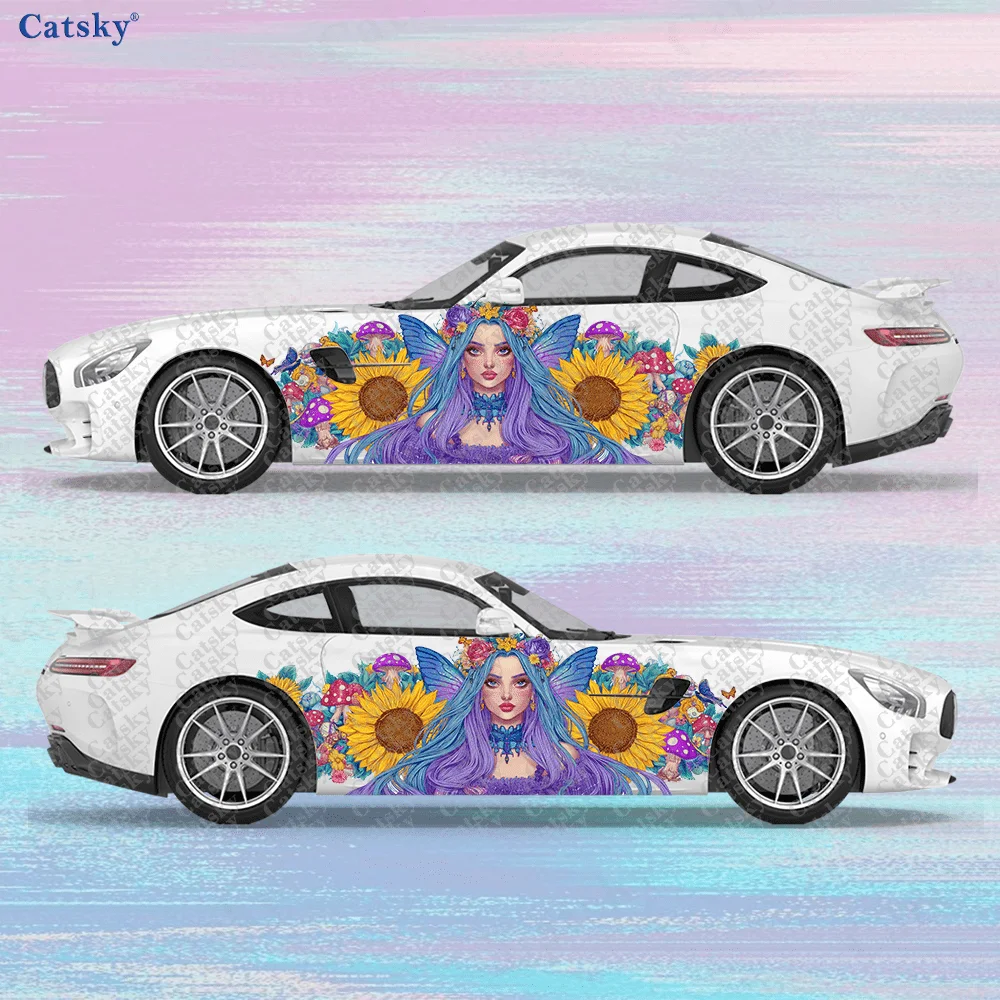 2pcs Sunflower Fairy Car Side Wraps, Self-Adhesive PVC Waterproof & Scratch-Resistant Stickers, Car Accessory Gift
2pcs Sunflower Fairy Car Side Wraps, Self-Adhesive PVC Waterproof & Scratch-Resistant Stickers, Car Accessory Gift