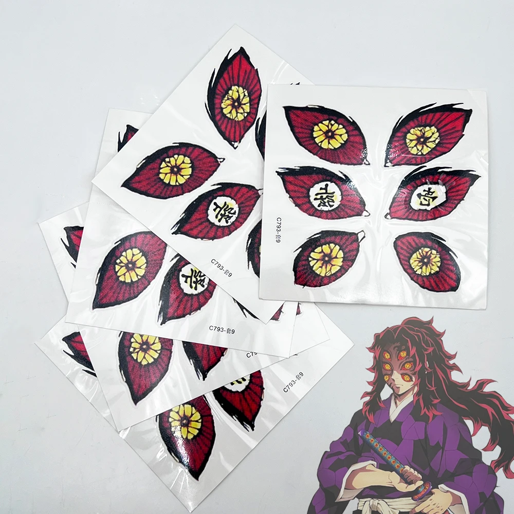 Anime kimetsu no yaiba Twelve Kizuki Kokushibo Cosplay Tattooing Terror Eye Waterproof Fake Tattoo Sticker Halloween Accessories
Anime kimetsu no yaiba Twelve Kizuki Kokushibo Cosplay Tattooing Terror Eye Waterproof Fake Tattoo Sticker Halloween Accessories