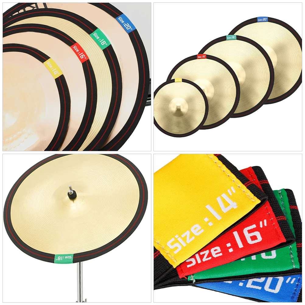 4pcs Cymbal Mute Belt Practice Silencers Sound Dampening Elastic 14/16/18/20 Inch For Drum Cymbal Hearing Protection Drum
4pcs Cymbal Mute Belt Practice Silencers Sound Dampening Elastic 14/16/18/20 Inch For Drum Cymbal Hearing Protection Drum