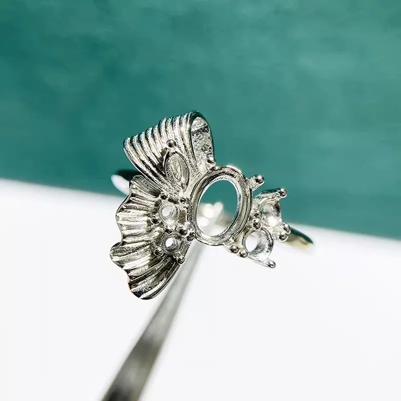 MeiBaPJ 5*7 Elliptic Stone 925 Sterling Silver Fashion Butterfly Ring Holder DIY Empty Support for Women Fine Charm Jewelry
MeiBaPJ 5*7 Elliptic Stone 925 Sterling Silver Fashion Butterfly Ring Holder DIY Empty Support for Women Fine Charm Jewelry