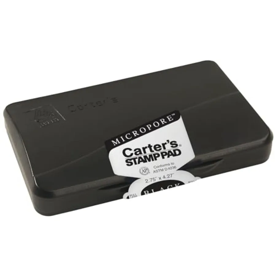 Carter's Micropore Black Stamp Pad, 2.75 x 4.27 Inches, 12 Pack 21281
Carter's Micropore Black Stamp Pad, 2.75 x 4.27 Inches, 12 Pack 21281