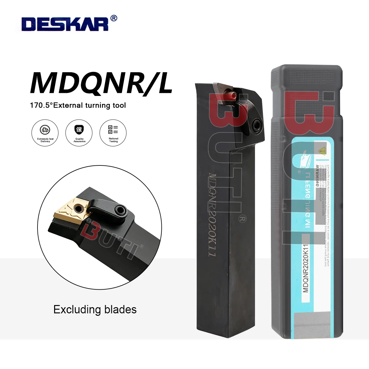 MDQNR/L Outer Circular Tool Holder MDQNR/L1616H11/2020K11/2020K15/2525M15 DESKAR 100% Original 107.5 degree Turning Tool Holder
MDQNR/L Outer Circular Tool Holder MDQNR/L1616H11/2020K11/2020K15/2525M15 DESKAR 100% Original 107.5 degree Turning Tool Holder