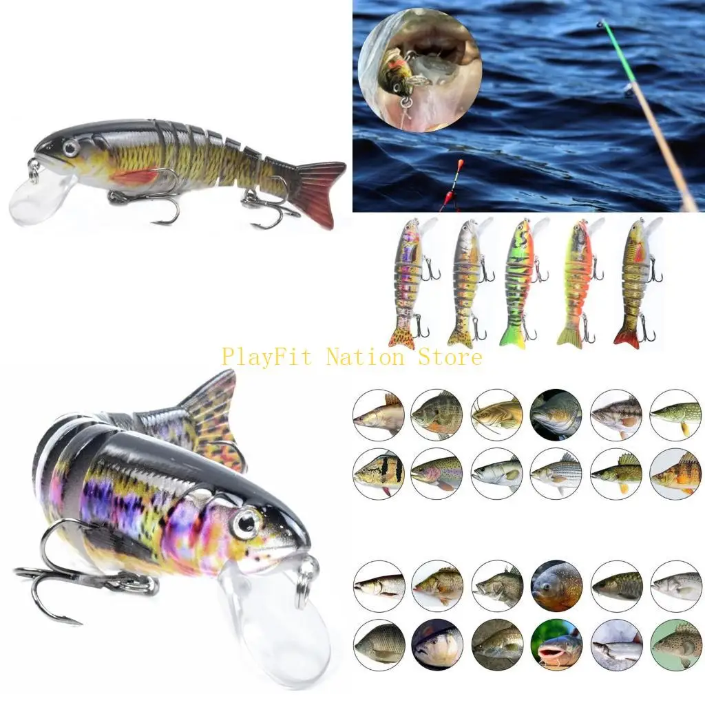 242F 5x рыболовные приманки для окуня форели 4,3 дюйма, многосоставные приманки для плавания, медленно тонущая бионическая сумка
242F 5x рыболовные приманки для окуня форели 4,3 дюйма, многосоставные приманки для плавания, медленно тонущая бионическая сумка