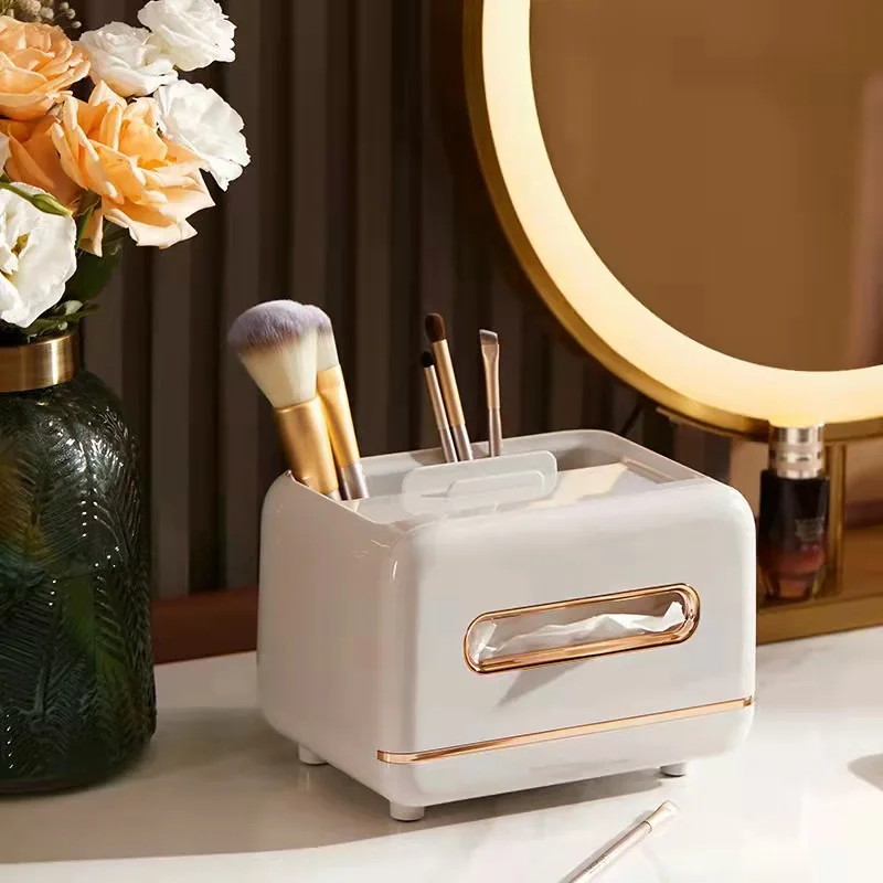 Simple Tissue Box with Makeup Organizer Multifunctional Toilet Paper Holder Removable Napkin Holder Box for Home Office Car
Simple Tissue Box with Makeup Organizer Multifunctional Toilet Paper Holder Removable Napkin Holder Box for Home Office Car