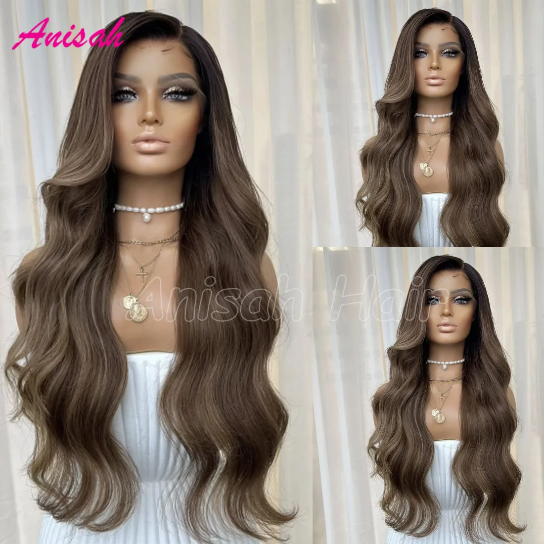 Raw Human Hair Wigs Body Wave Lace Front Wig for Women Ash Brown Blonde Highlight Colored Lace Frontal Wigs Pre Plucked
Raw Human Hair Wigs Body Wave Lace Front Wig for Women Ash Brown Blonde Highlight Colored Lace Frontal Wigs Pre Plucked