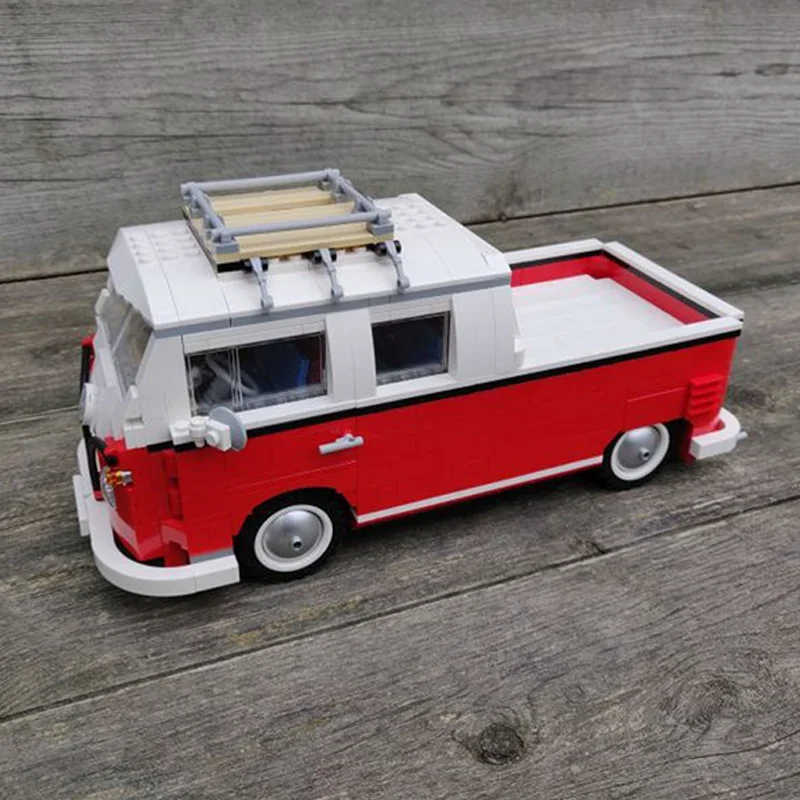 1048 Pcs VWes T1 Doka 10220 Alternate Pickup Truck Custom MOC Creation Building BlocksToys Gift
1048 Pcs VWes T1 Doka 10220 Alternate Pickup Truck Custom MOC Creation Building BlocksToys Gift