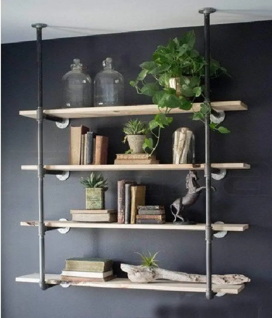 Industrial Retro Wall Mount Iron Pipe Shelf Bracket Diy Storage Shelving Bookshelf (2 Pcs)
Industrial Retro Wall Mount Iron Pipe Shelf Bracket Diy Storage Shelving Bookshelf (2 Pcs)