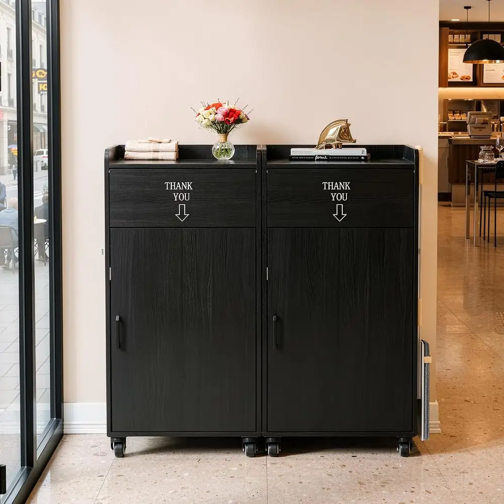 32-Gallon Restaurant Waste Bin Cabinet with Door and Tray Storage for Kitchen, Cafeteria, and School
32-Gallon Restaurant Waste Bin Cabinet with Door and Tray Storage for Kitchen, Cafeteria, and School