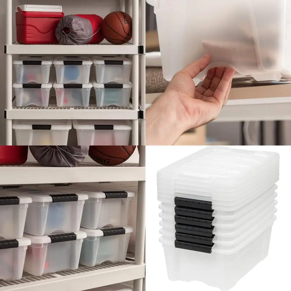 6 упаковок 13 кв. Пластиковые ящики для хранения жемчуга без BPA с крышками и защелками: прочные, штабелируемые и незаметная организация
6 упаковок 13 кв. Пластиковые ящики для хранения жемчуга без BPA с крышками и защелками: прочные, штабелируемые и незаметная организация