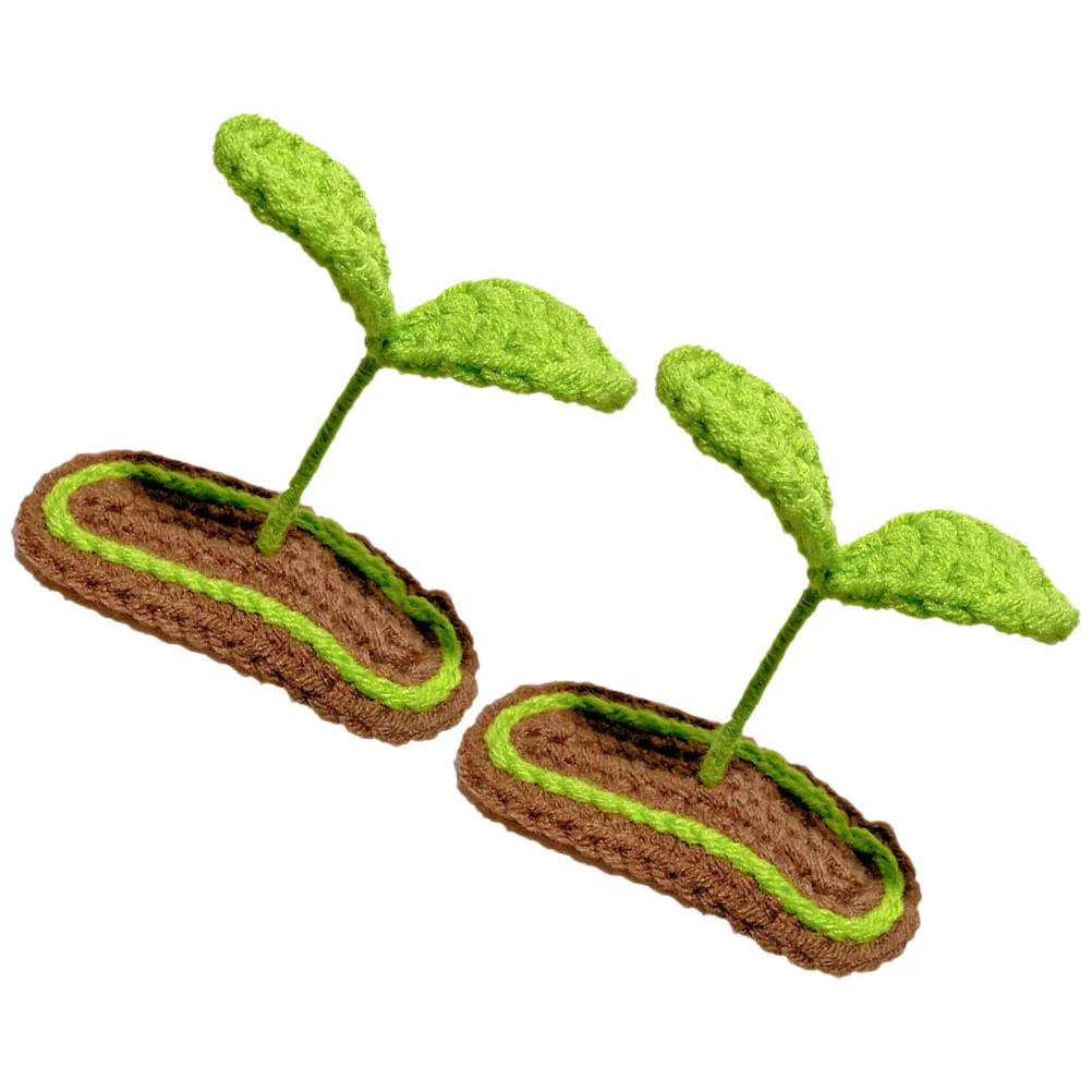 2 Pcs Knitted Sprout Hair Clips Cute Mini Plant Bean Green Color Crochet Three Dimensional Braided Fun Accessories for Teens
2 Pcs Knitted Sprout Hair Clips Cute Mini Plant Bean Green Color Crochet Three Dimensional Braided Fun Accessories for Teens