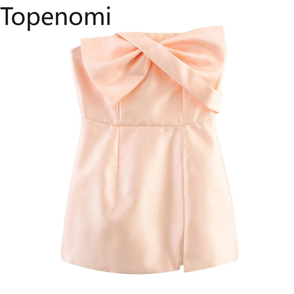 Topenomi Sweet Bow Strapless Birthday Dress Women Summer Backless High Waist Slim Fit Hip Mini Dresses Fashion Party Vestidos
Topenomi Sweet Bow Strapless Birthday Dress Women Summer Backless High Waist Slim Fit Hip Mini Dresses Fashion Party Vestidos